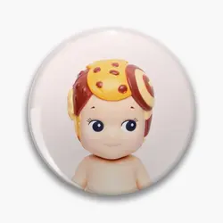 Cookie Sonny Angel  Soft Button Pin Decor Funny Cute Metal Women Jewelry Lover Lapel Pin Creative Clothes Badge Fashion Collar