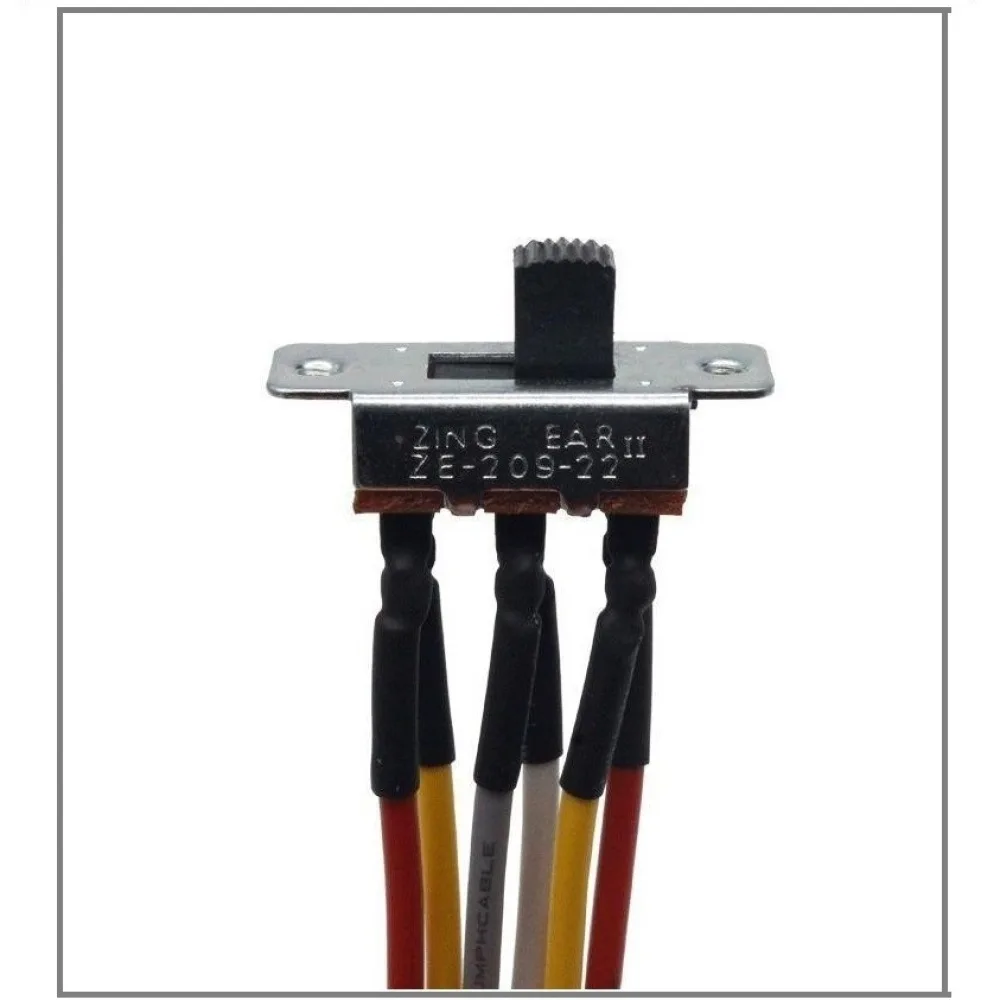 Industrial Power Toggle Switch ZE209 6 Pin 2 Position Electrical Device With Connecting Wire Harness Assembly