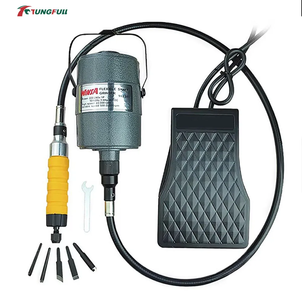 Hanging Flexshaft Electric Jewelry Grinding Polishing Tools Machine Drilling Machine Polishing Flexible Shaft Machine Kit 220V