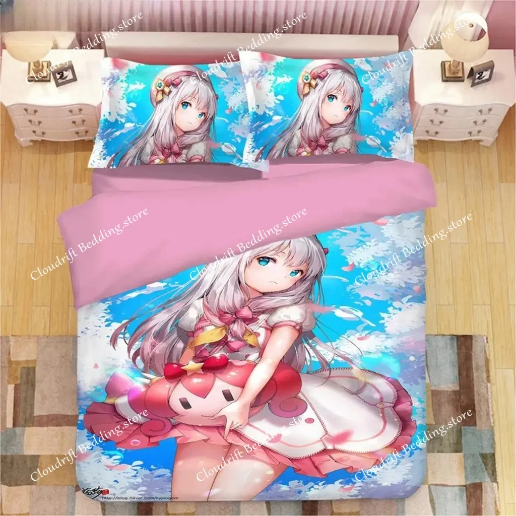 

Kawaii Izumi Sagiri 3D Anime Print Bedding Set Duvet Covers Pillowcases One Piece Comforter Bedding Sets Bedclothes Duvet Cover
