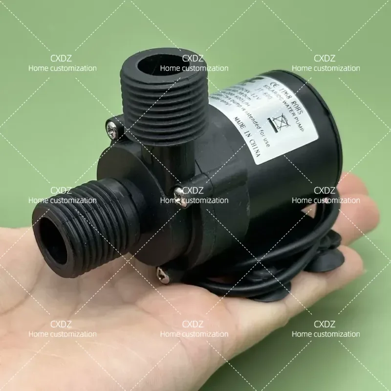 12V Brushless DC Water Pump Solar Electric Water Heater Silent Pressurized Booster Submersible Land Pump