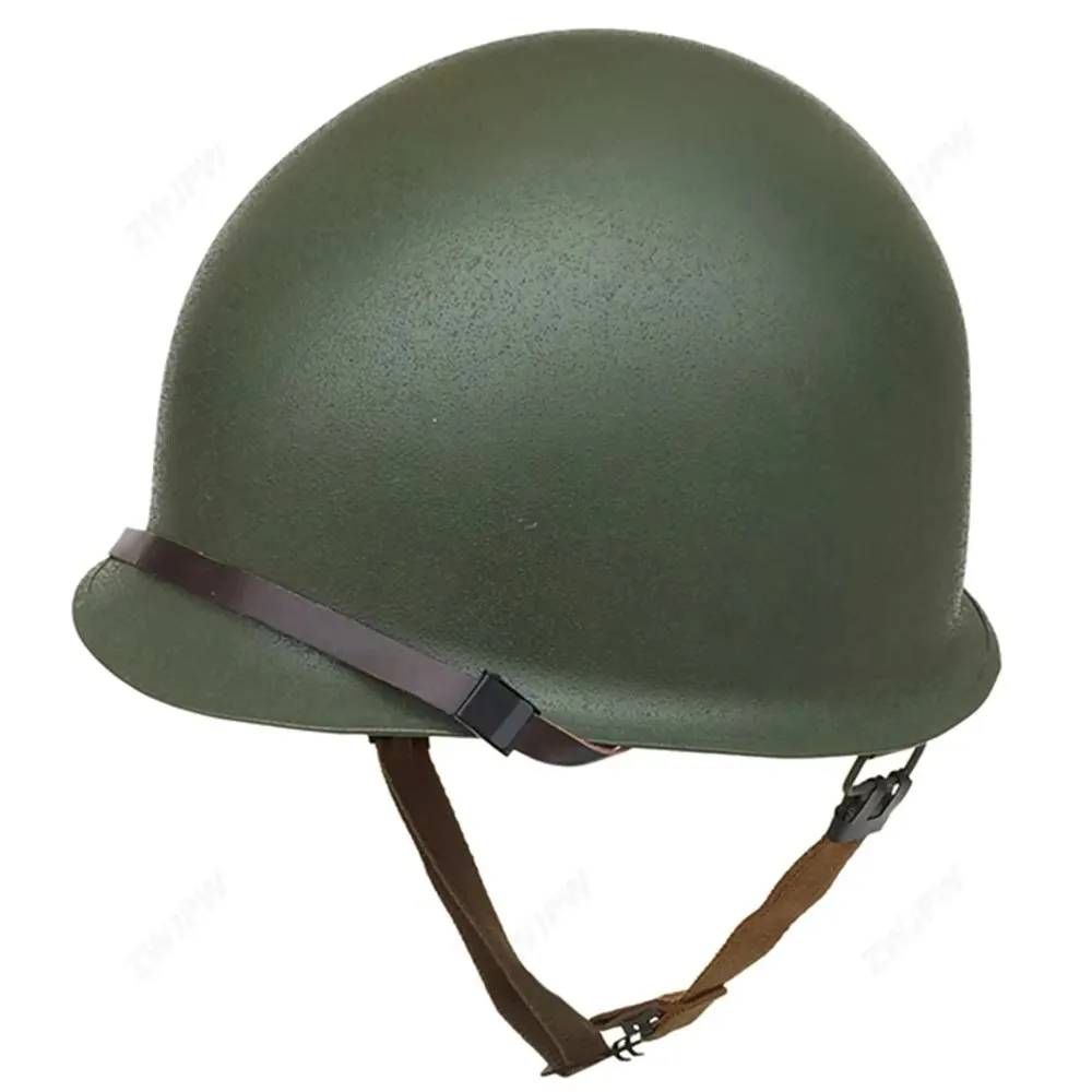 

WWII WW2 US Army M1 Helmet -Green Seam America Military Helmet