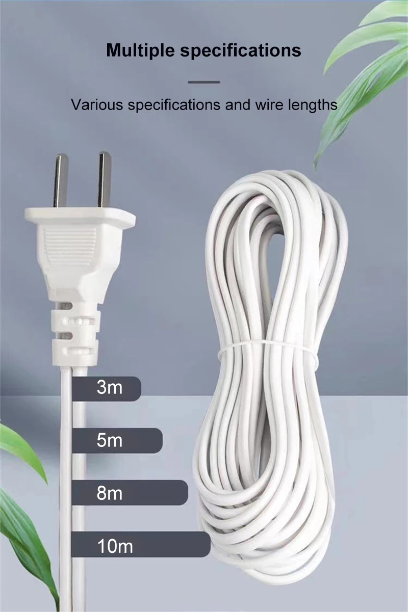 Soporte de Base de lámpara de 3M/5M/7M/8M/10M, Cable de alimentación E27 US, colgante, accesorio de iluminación LED, adaptadores de Cable de enchufe con interruptor