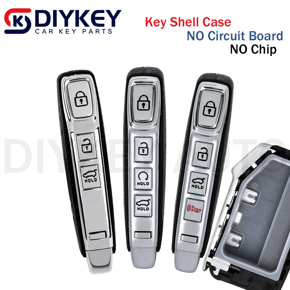 DIYKEY 3/4 Buttons Remote Key Shell Case for Kia Sportage Ray Sorento Soul Telluride Cerato K5 K8 K3 KX3 KX7 Seltos 2020+