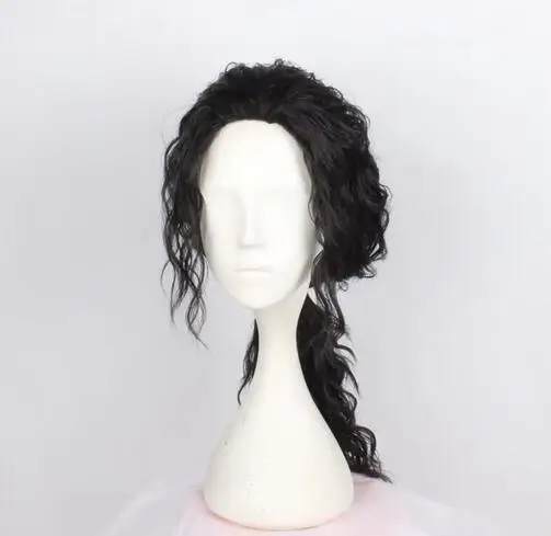 black Michael Jackson curly wig