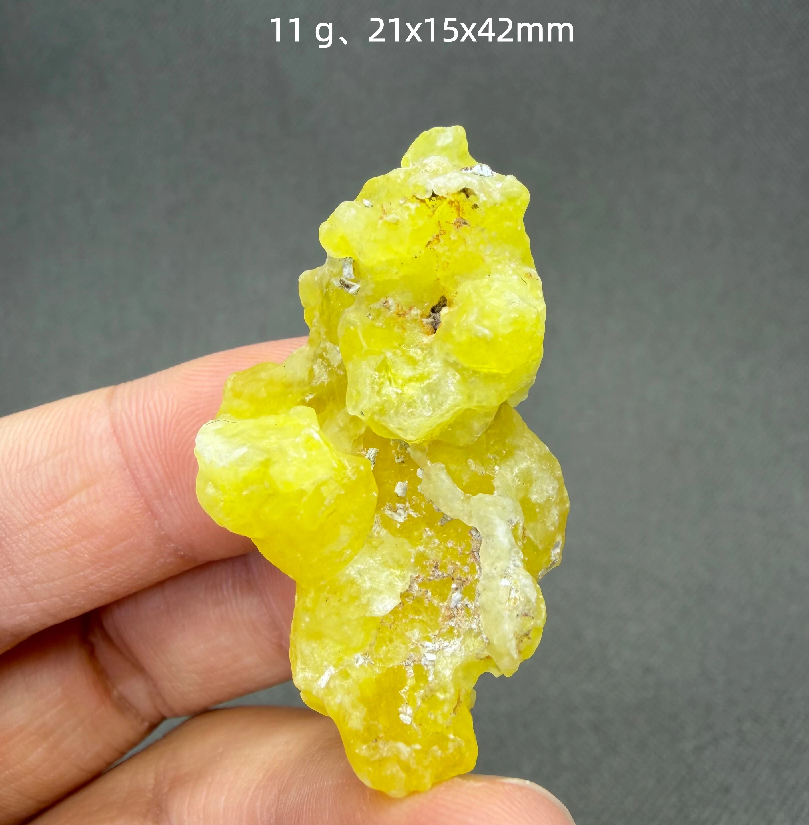 Natural yellow Brucite Crystal Cluster Pearly Luster Flaky Mineral Home Decor Gift