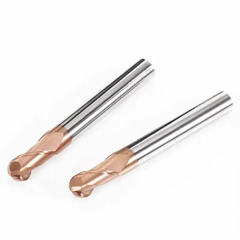 High - Precision - Edge Two Flute Steel Ball Nose End Mill for 3D Contouring