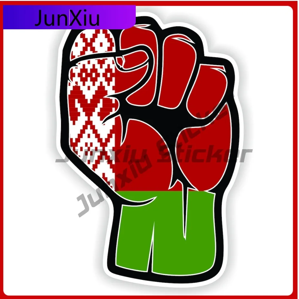

Belarus Flag Fist Hand Sticker Accessories Graphic Vinyl Bumper Decals Stickers For Car Decoration Bike Accessories Sticker Pvc