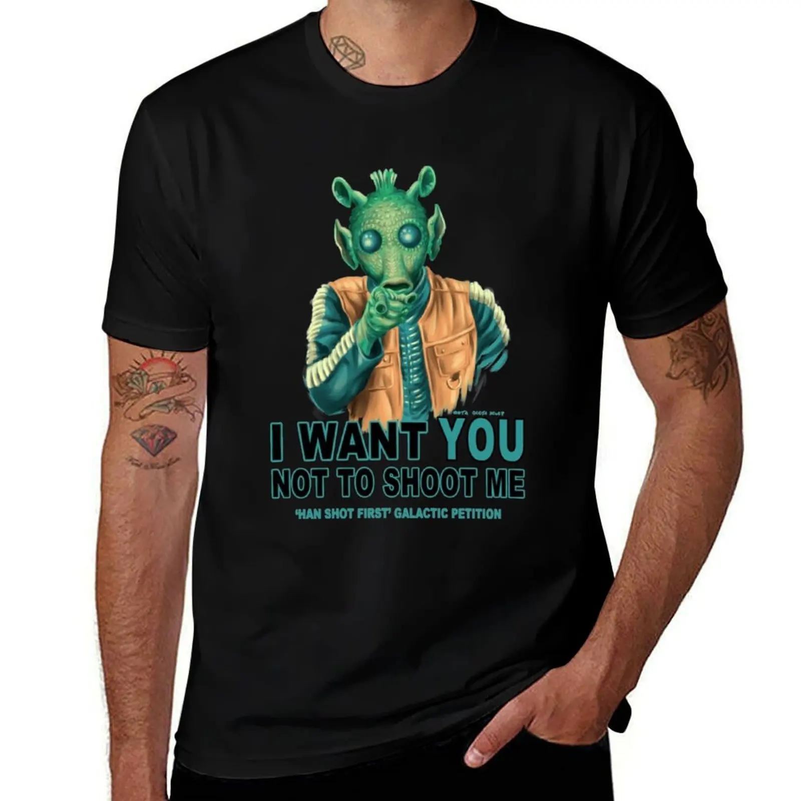 Футболка Greedo Rodian Petition, рабочая, повседневная, практичная футболка