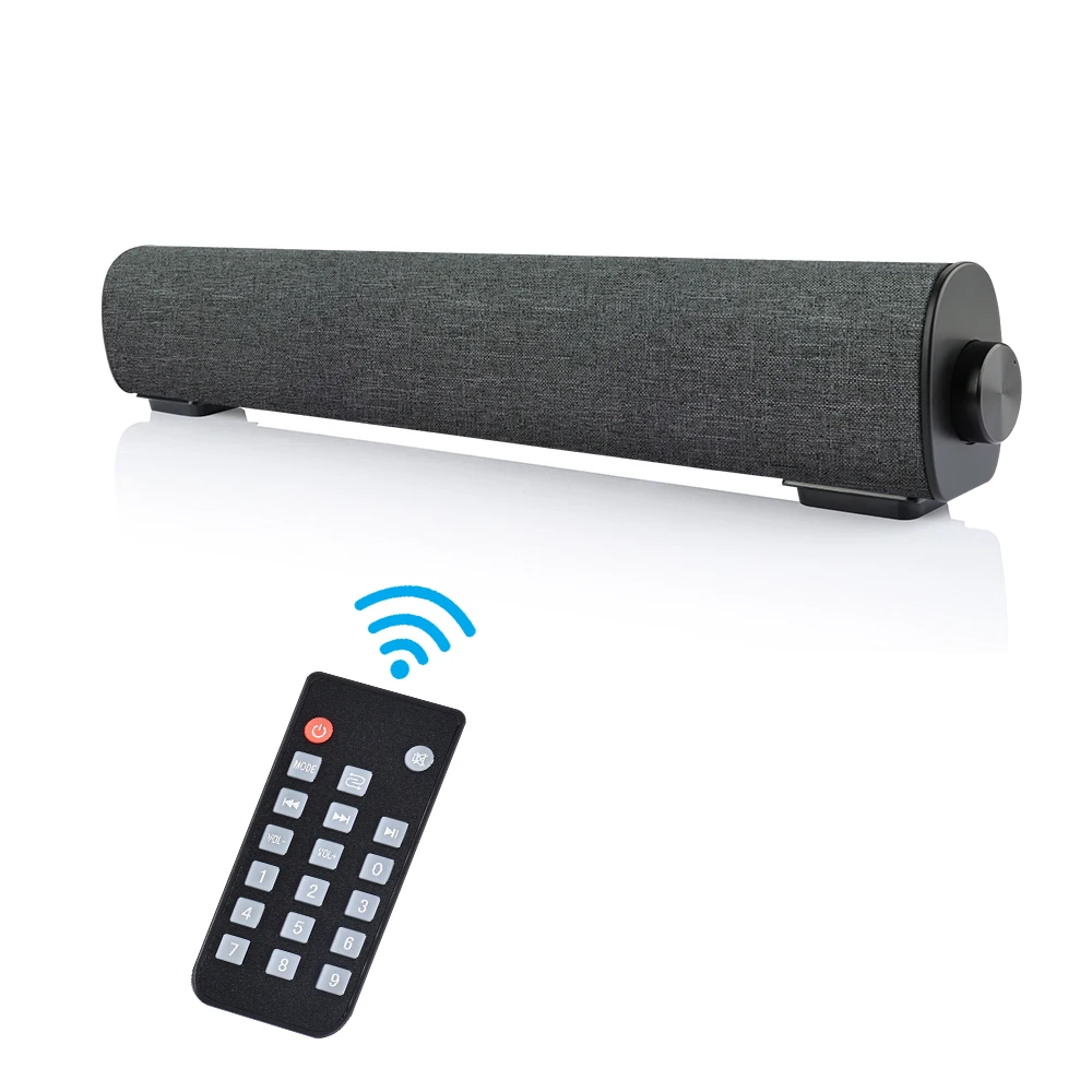 20W Wireless Bluetooth Soundbar Wired Speaker with Remote Control Home Theater Stereo Sound bar Built-in Subwoofer for TV Phone