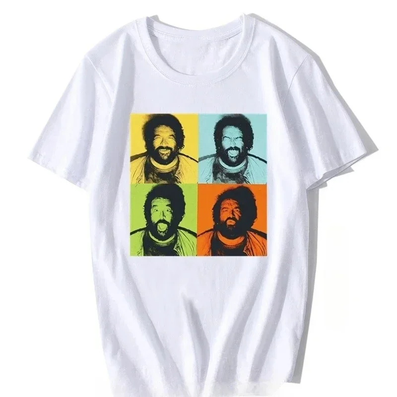Bud Spencer Camiseta Pop Art Women's T-Shirt Print T-Shirt Breaking Bad Print T-Shirt Y2k Top Women's Clothing Fashion Kawaii