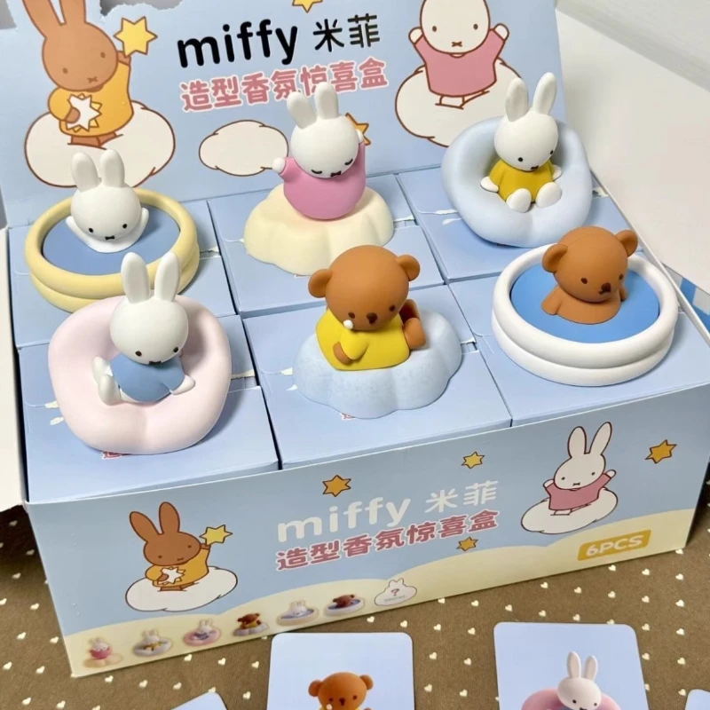 

Genuine Miffy Fragrance Series Mystery Blind Box Cute Cartoon Miffy Rabbit Model Collection Ornaments Girls Boys Surprise Gifts