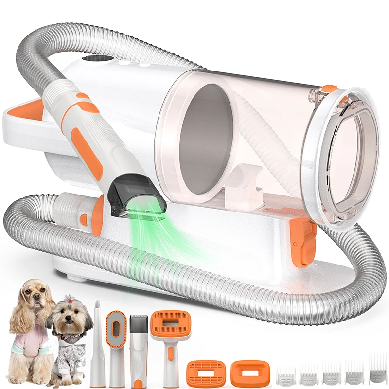 Multi-Function Pet Grooming Product, Portable Dog and Cat Hair Clippers, Durable Plastic Vacuum Cleaner, High Quality, 9 in 1