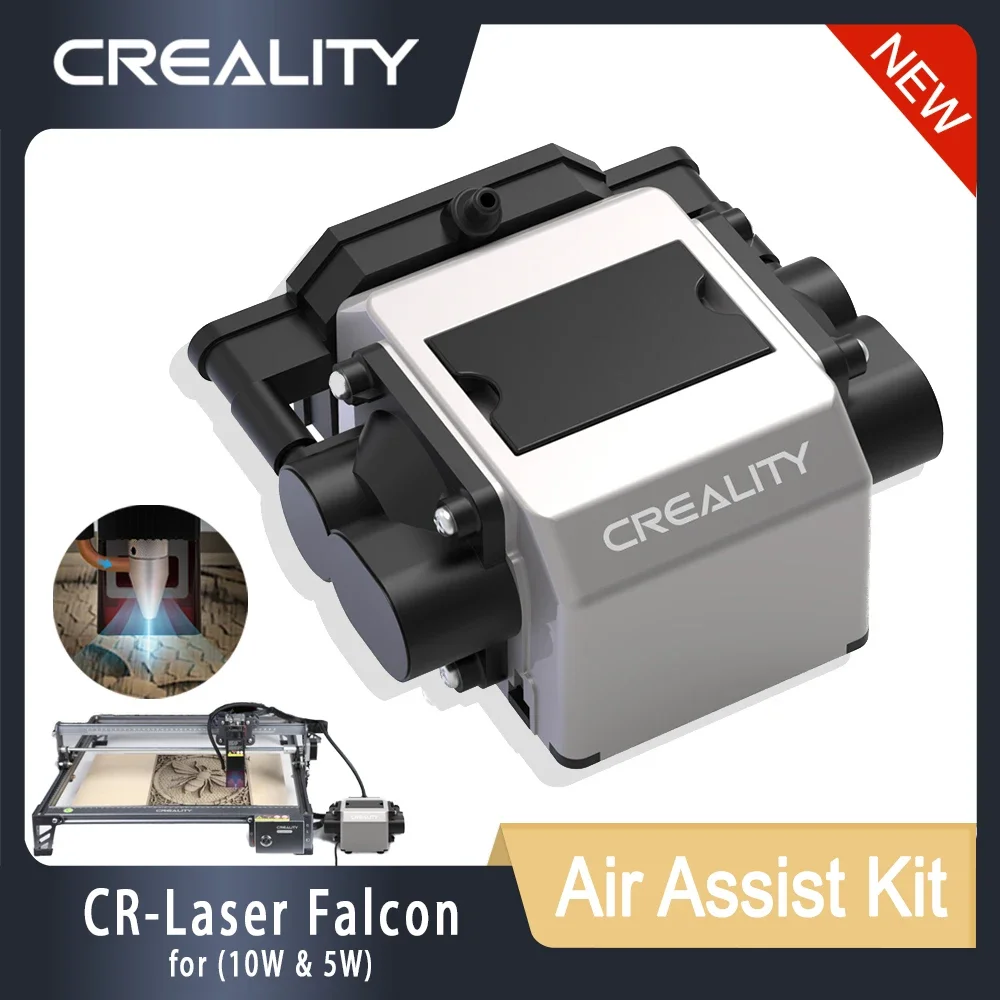 Creality CR-Laser Falcon 10W Air Assist Kit Upgrade Accessories Package Strong Airflow Blows Away Hot Soot Neat Work Low Noise