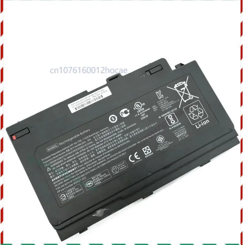 حقيقي الأصلي AA06XL AA06096XL HSTNN-DB7L 852527 -222 بطارية الكمبيوتر المحمول ل HP ZBook 17 G4 G4-1JA88AW G4-1RQ78EA G4-Y3J82AV