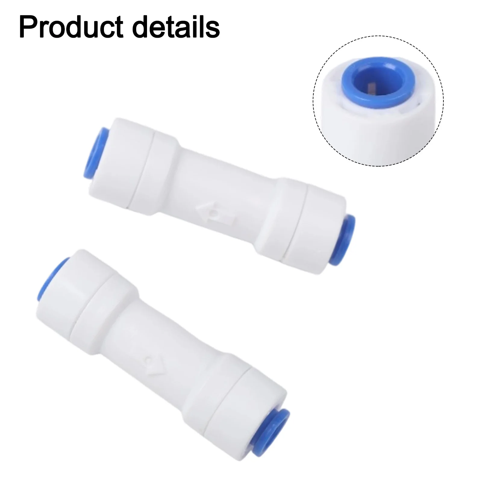 Straight Check Valve Quick Connect Check Valve Compatible With 1/4