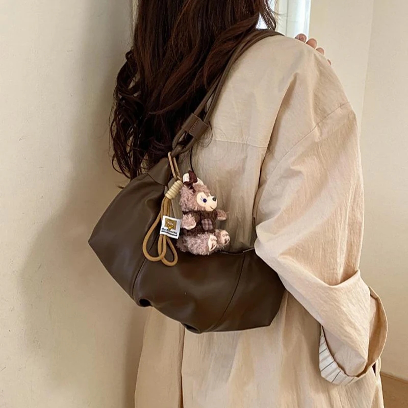 Dumpling-Form Tasche Modische Trendige Damen Casual Schultertasche Unterarm-Tasche mit Großer Kapazität Tote-Handtasche für Täglichen Arbeitsweg und Shopping – Detail 15