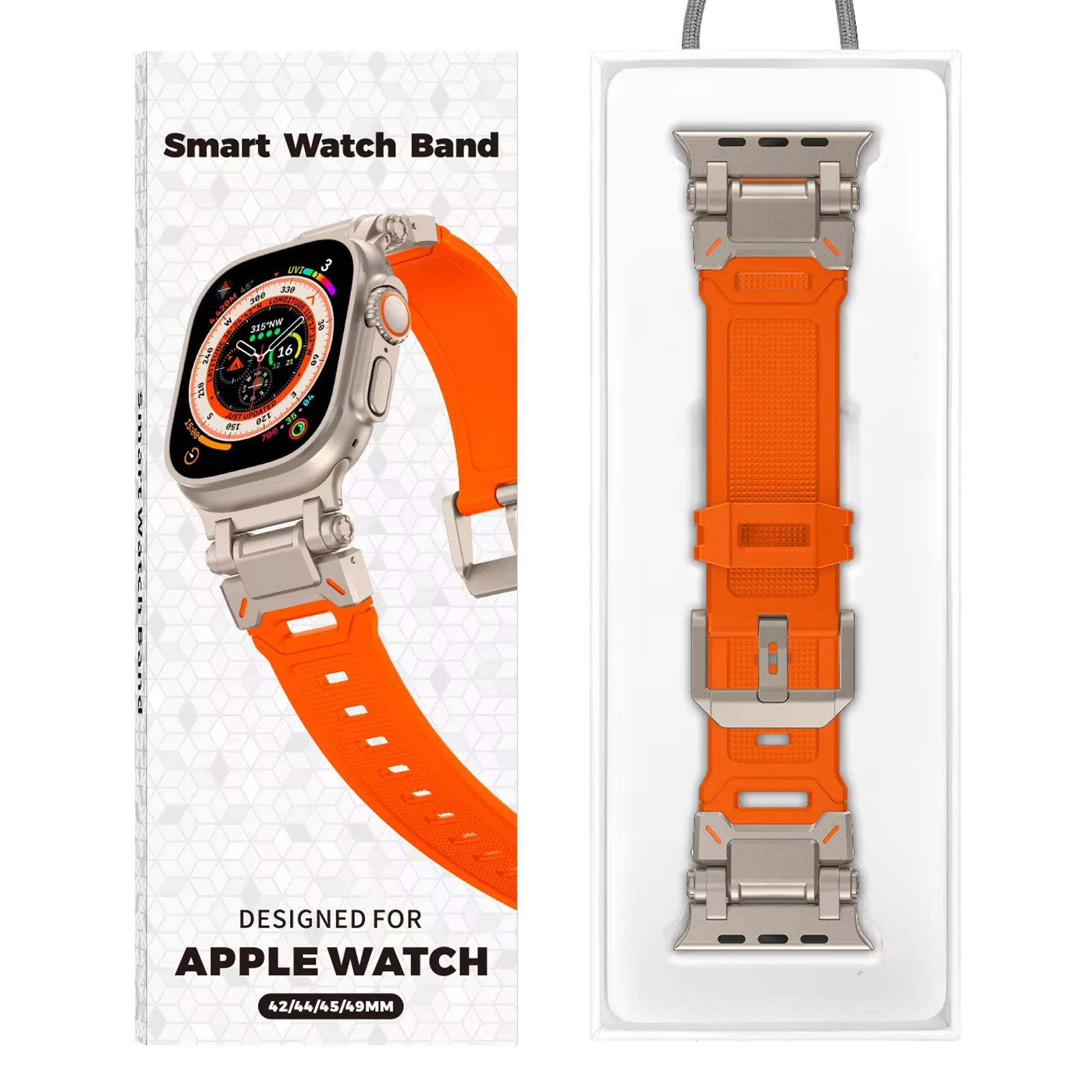 Luxury Bracelet Single Tour Band for Apple Watch Ultra 3 49mm Strap 44mm 45mm 46mm Men Sports Strap Iwatch Series 11 10 9 8 7 Se