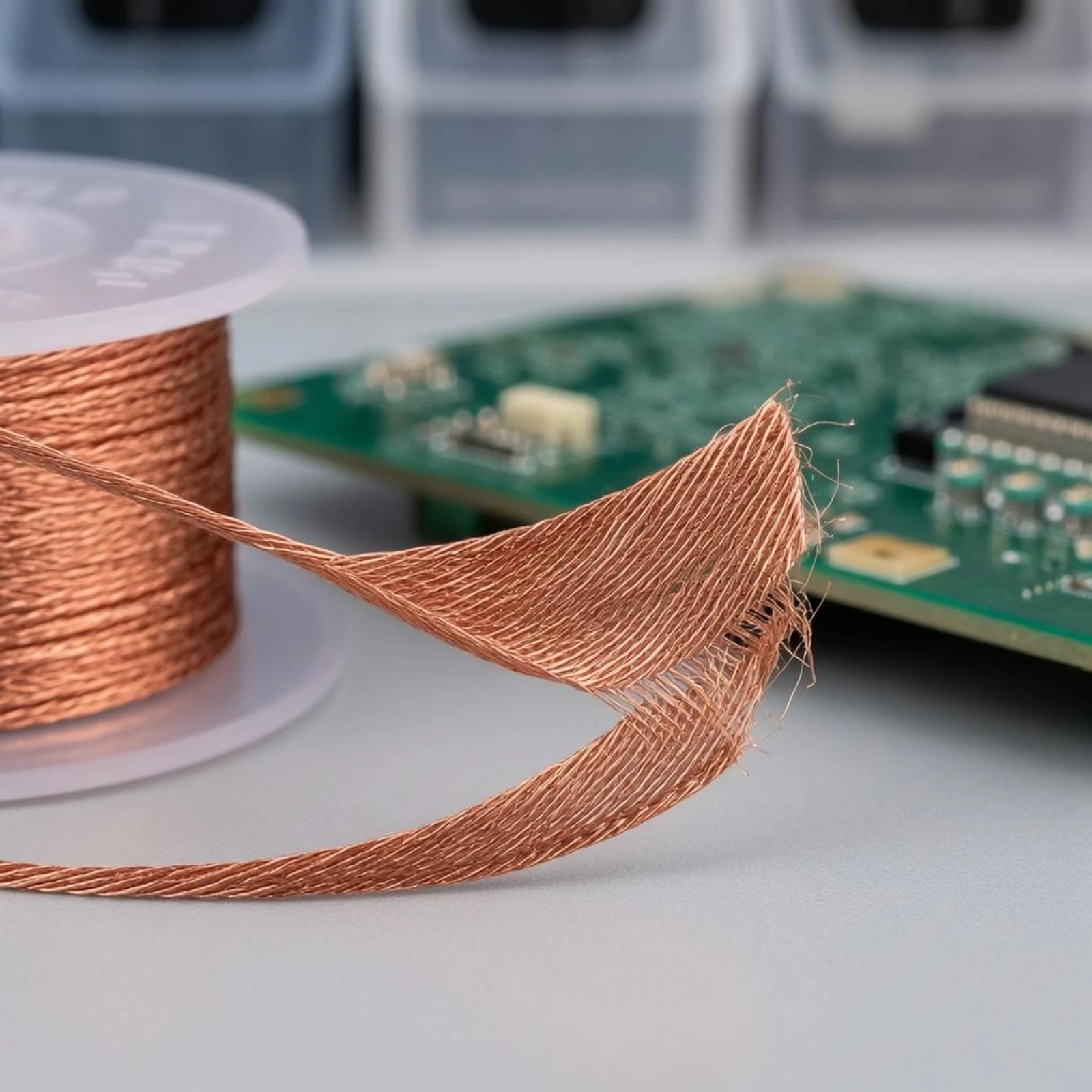 

No-Clean Desoldering Wick High Thermal Conductivity Copper Desoldering Wick Solder Absorption Braid Safe on Electronic Boards