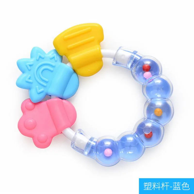 1pc Silicone Teether Food Grade Baby 0-12 Toys Teething Ring Sensory Toys for Toddlers Silicone Soothing Toys Accessories