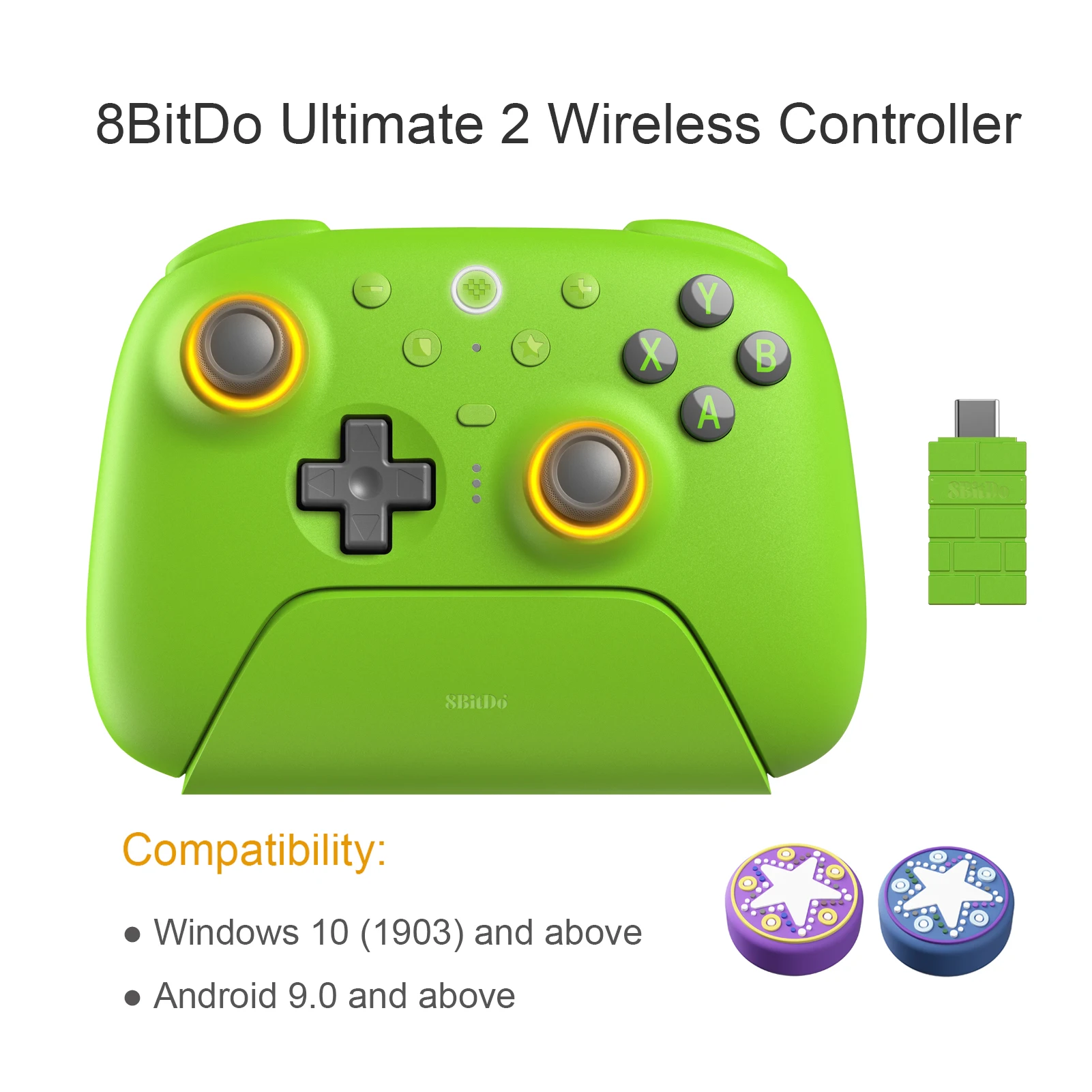 8BitDo Ultimate 2 ワイヤレスゲームパッド 2.4G PC対応