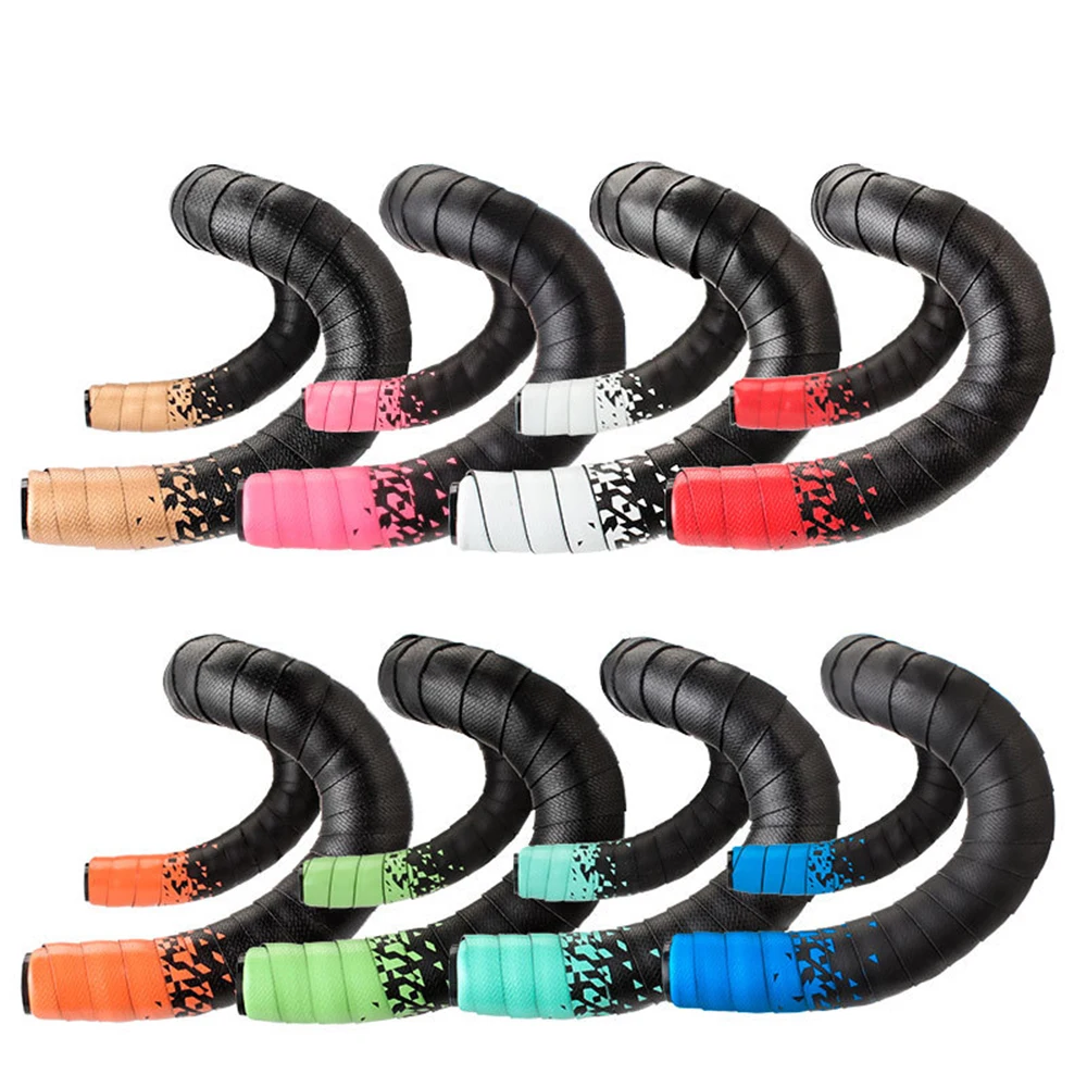Neue Rennrad Bar Band Bunte Farbverlauf Lenker Bänder EVA + PU Weiche Anti-Vibration Wrap Band Langlebig bar Bartape 2150mm – Detail 14