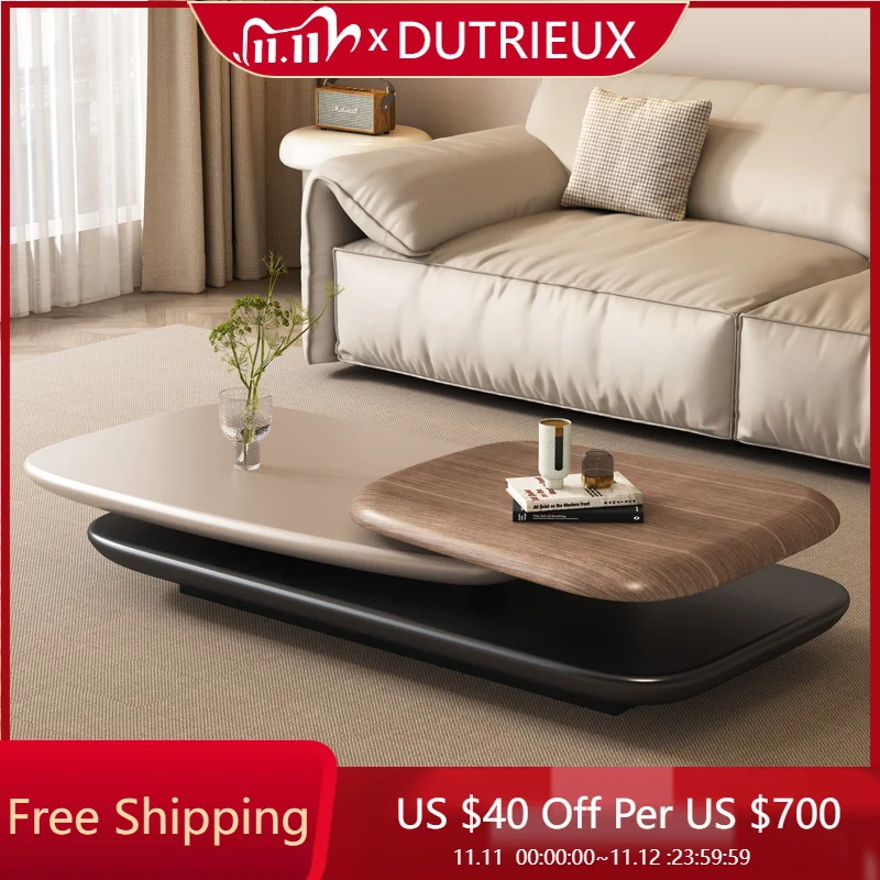 

Designer Living Room Coffee Table Wood Minimalist Unique Aesthetic Coffee Table Luxury Cheap Meubles Entrance Hall Furniture