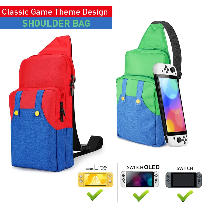 New Mari Shoulder Bag for Nintendo Switch Portable Travel Carrying Bag Protective Case for NS Switch OLED Game Accessories