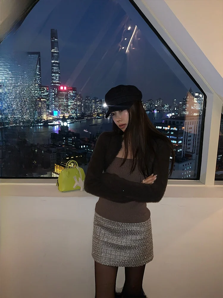 

Sli Knitted Sweater Wrap Cool And Sexy Blend Ranyaran Commute Sle Slim Fit Polyester Acrylic Modal Nylon Blend Spring