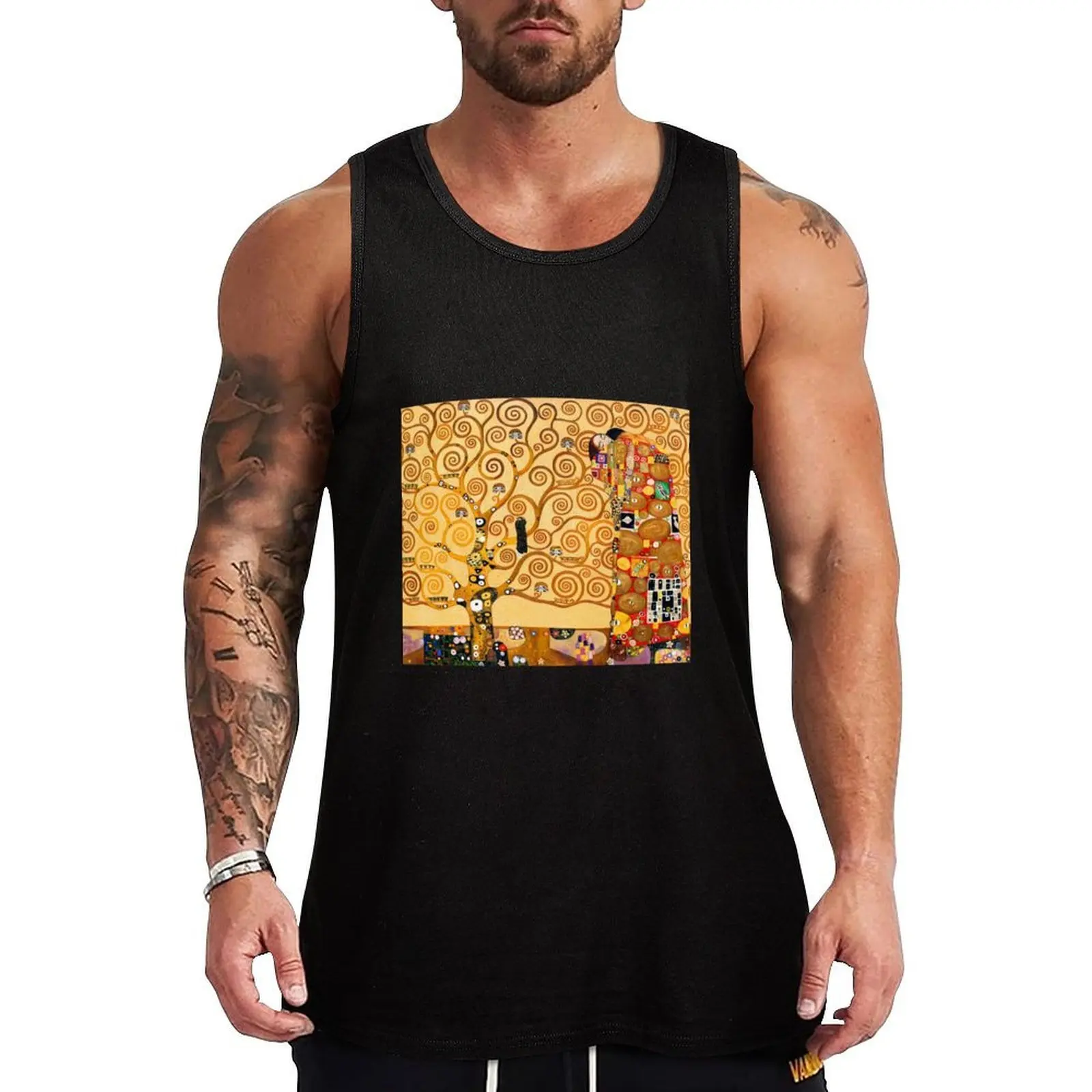 

Gustav Klimt - The tree of life Tank Top mens clothing Gym man bodybuilding for men