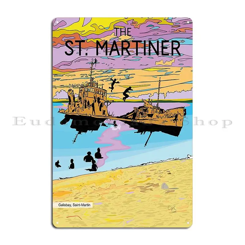 Galisbay Saint Martin Thestmartiner Metal Plaque Poster Cinema Printing Party Retro Cinema Tin Sign Poster