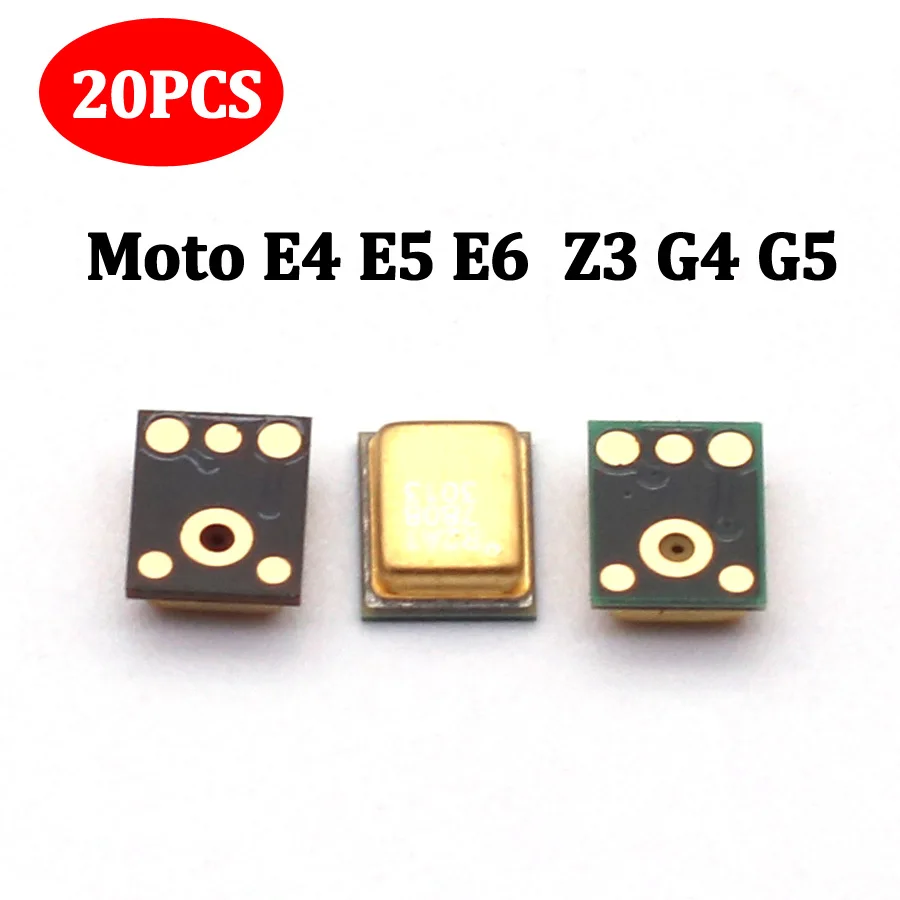 20PCS Inner Microphone For Motorola Moto E4 E5 E6 C X Z3 Z2 Play G8 G7 G6 G5S G5 G4 G2 G Plus One Action Mic Speaker Transmitter