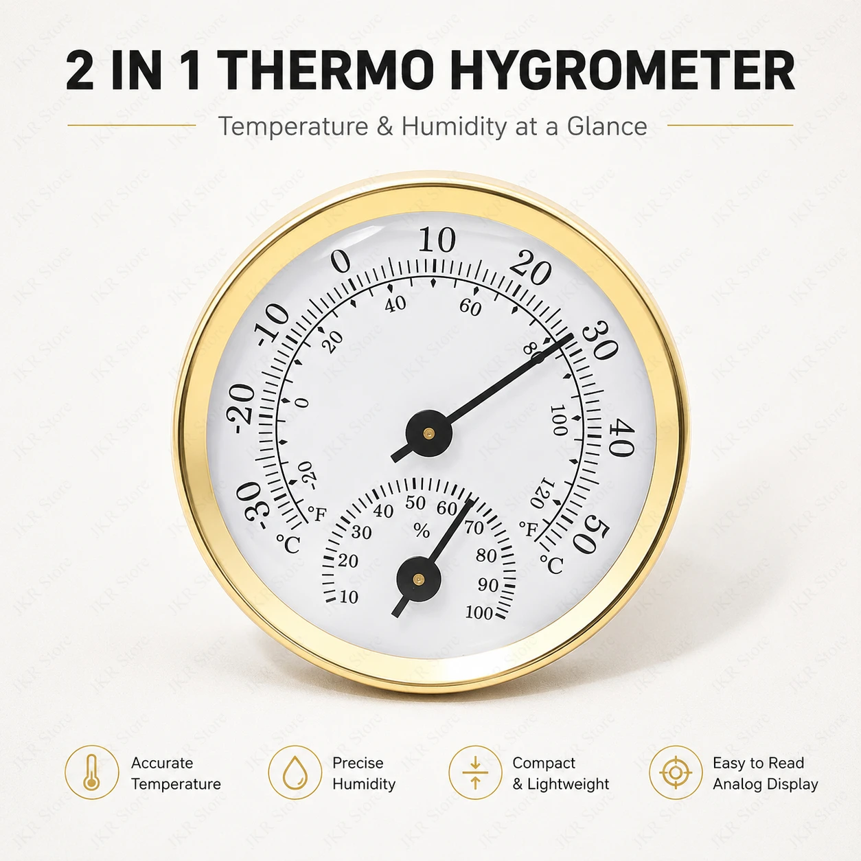 Termômetro e Higrômetro Analóg - Greenhouse Mini Indoor avaliação e preço