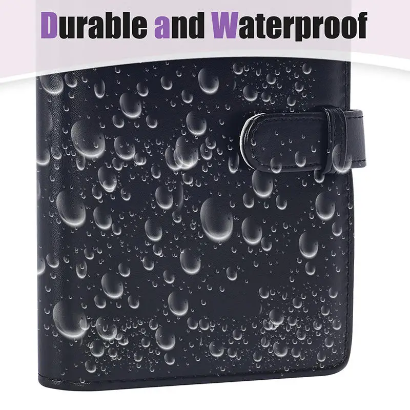 Binder PU Leather Photo Album Collection Ticket Card Book Portable Film Photo Album Multiple Colors