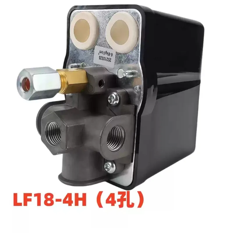 1pcs  air compressor pressure switch pressure controller LF18-4H four-hole with gauge valve