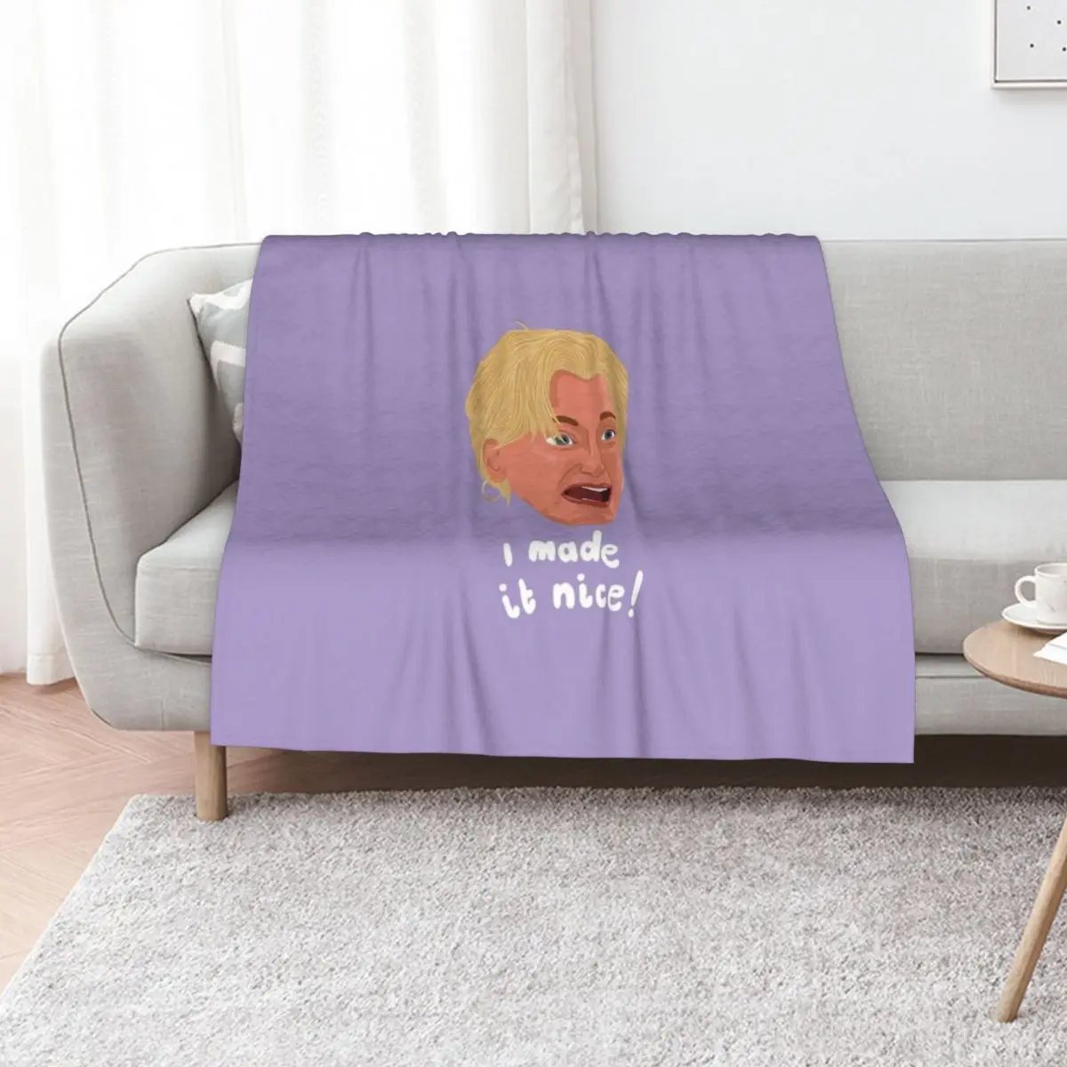 Dorinda I Made It Nice Throw Blanket warm winter Beach Blankets Sofas Of Decoration Giant Sofa Multi-Purpose wednesday Blankets