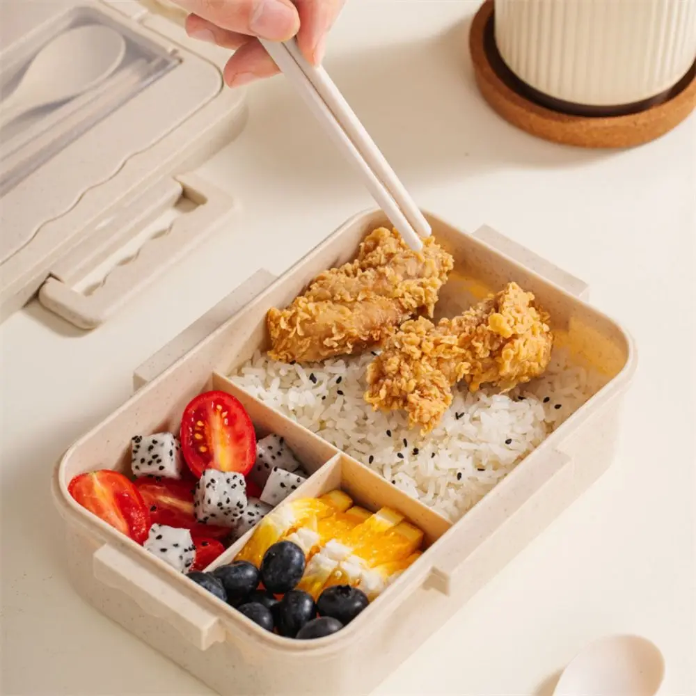 1000ml Food Storage Container With Meal tools Meal Prep Containers Lunch Box Microwave Safe Leak Proof Bento Box