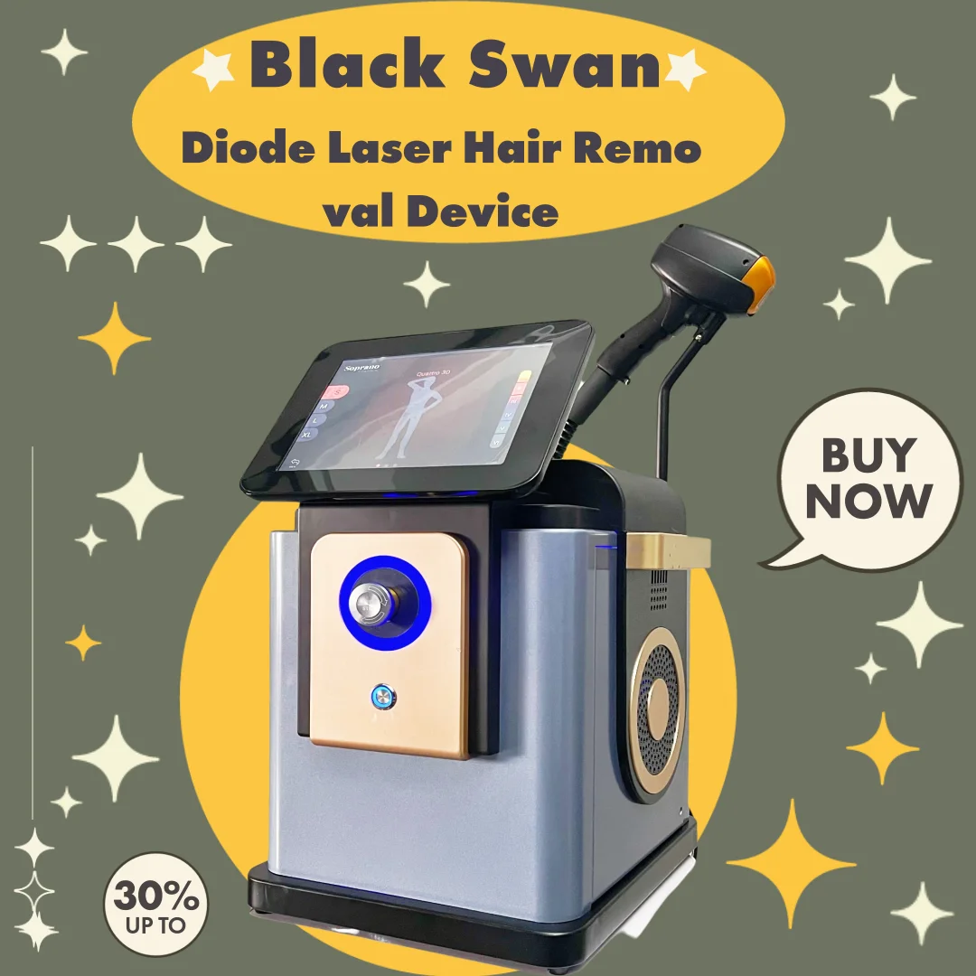 

4000W Soprano Laser 2025 New Black Ice Platinum Cooling System Skin Care 808nm Diode Laser Hair Removal Machine 4 Wavelengths