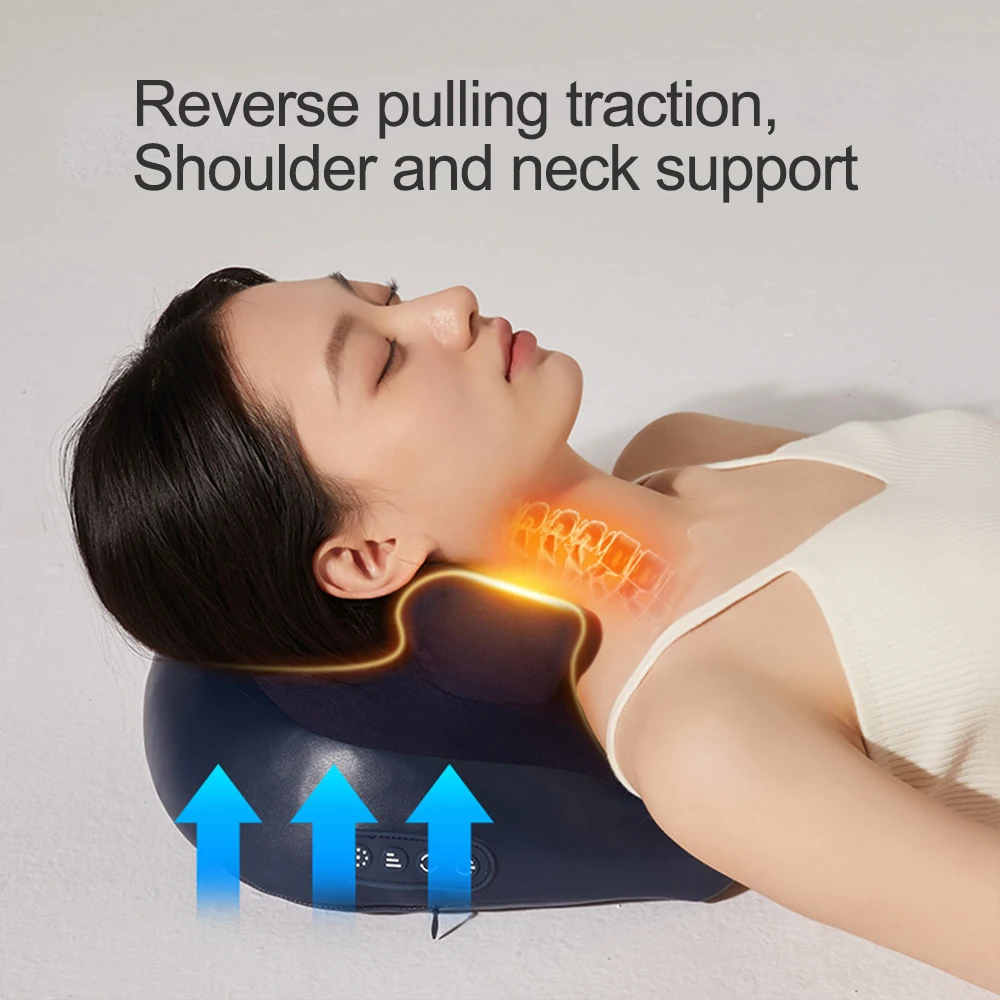 

Neck Kneading Shiatsu Massage Machine Chiropractic Back Massager for Neck Shoulder Relax Heating Neck Massageador Massagem