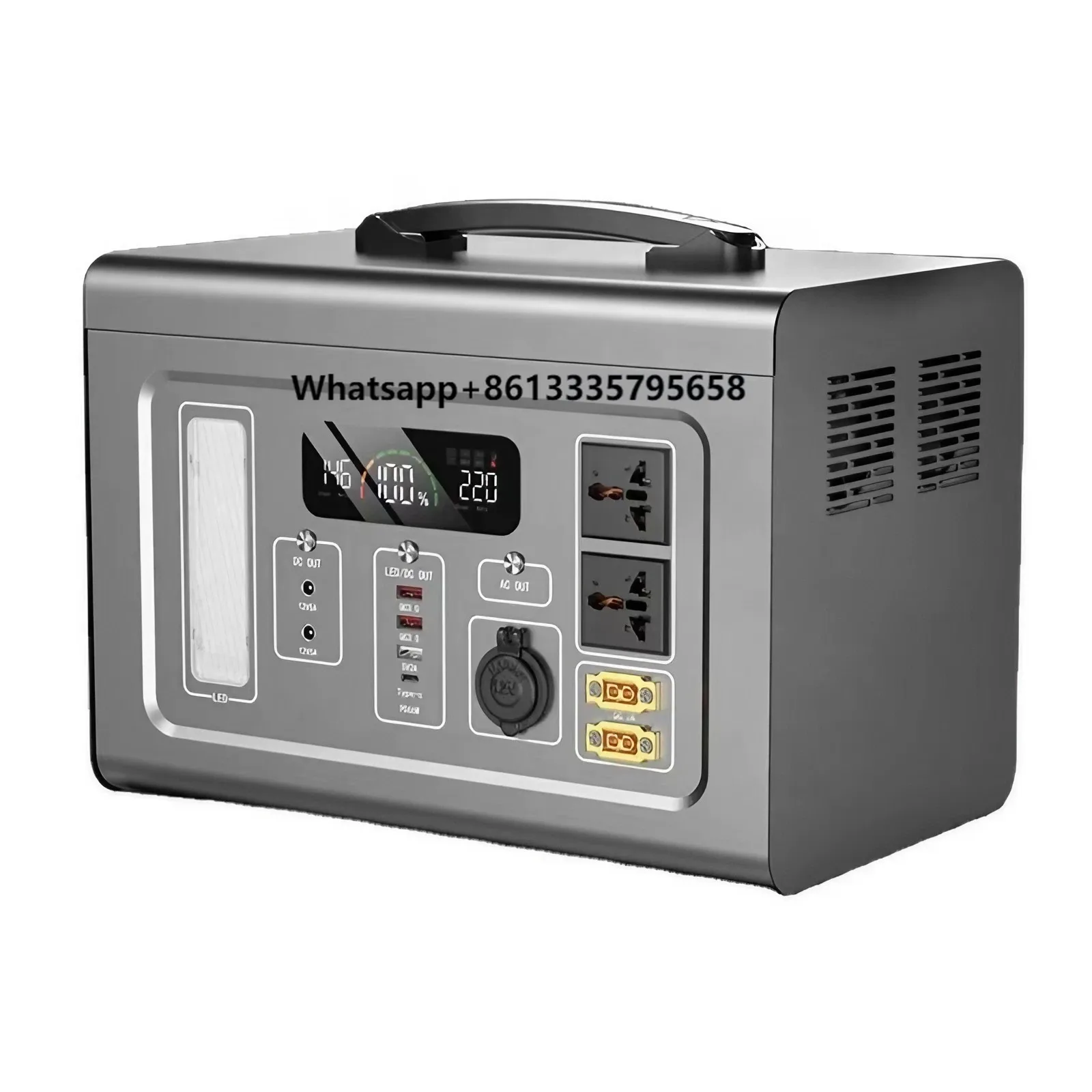 

1500W Smart Portable Power Station High Capacity LiFePO4 Pure Sine Wave Inverter Cigar Lighter Solar Panel Car Power Lithium Ion