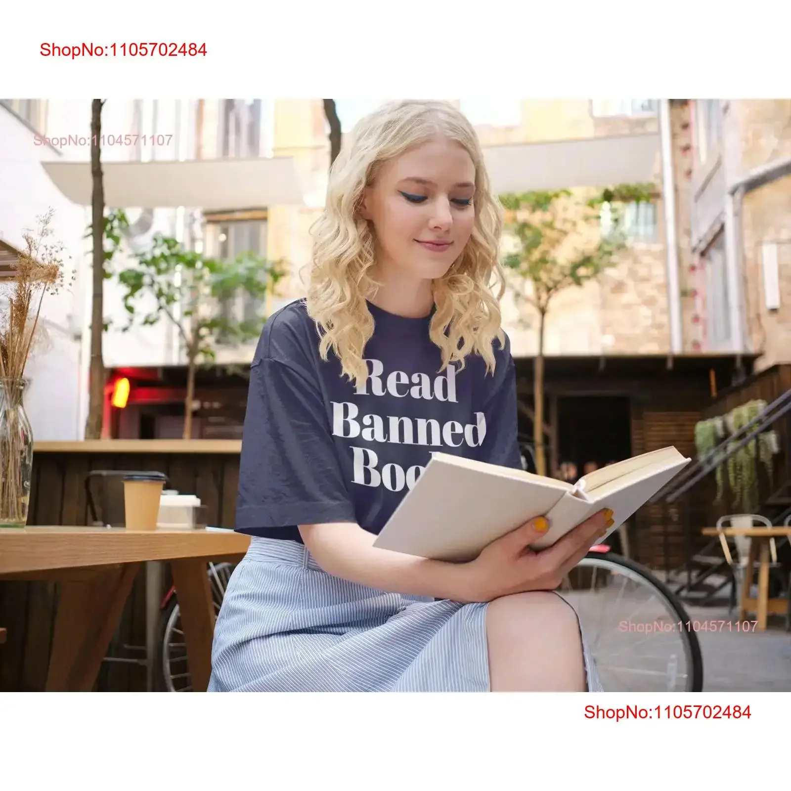 Read Banned Books T Shirt Book Lover Literary Social Justice Equality Bookish Reading Top Librarian vintage Washed homme Soft