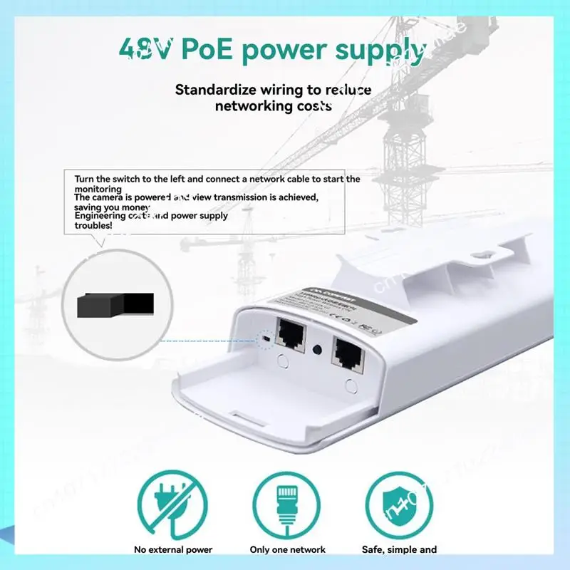 Router A17Z Punto di accesso AP Prolunga segnale WIFI Esterno 3-5KM Monitoraggio della rete a lungo raggio Spina UE
