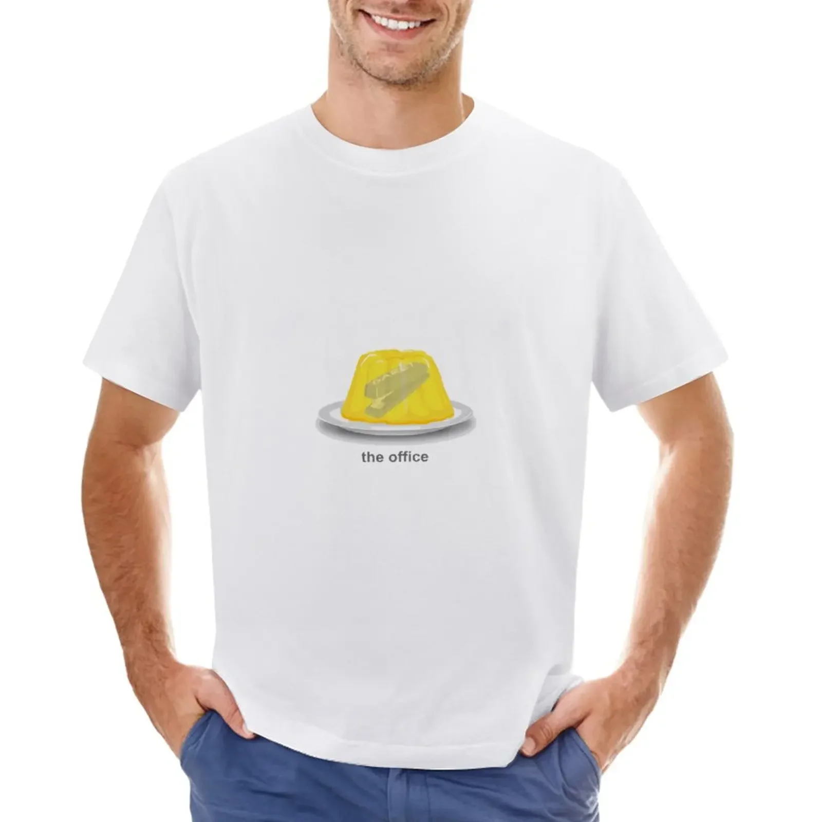 Stapler in Jello - Office Artwork T-Shirt tees customs design your own summer tops korean fashion fitted t shirts for men