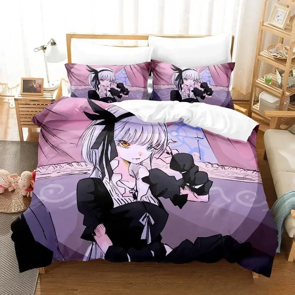 That time i got reincarnated as a slime Printed Bed Set Duvet Cover Pillowcase Bedding Set Bed Linen Sheet Quilt Queen King Size