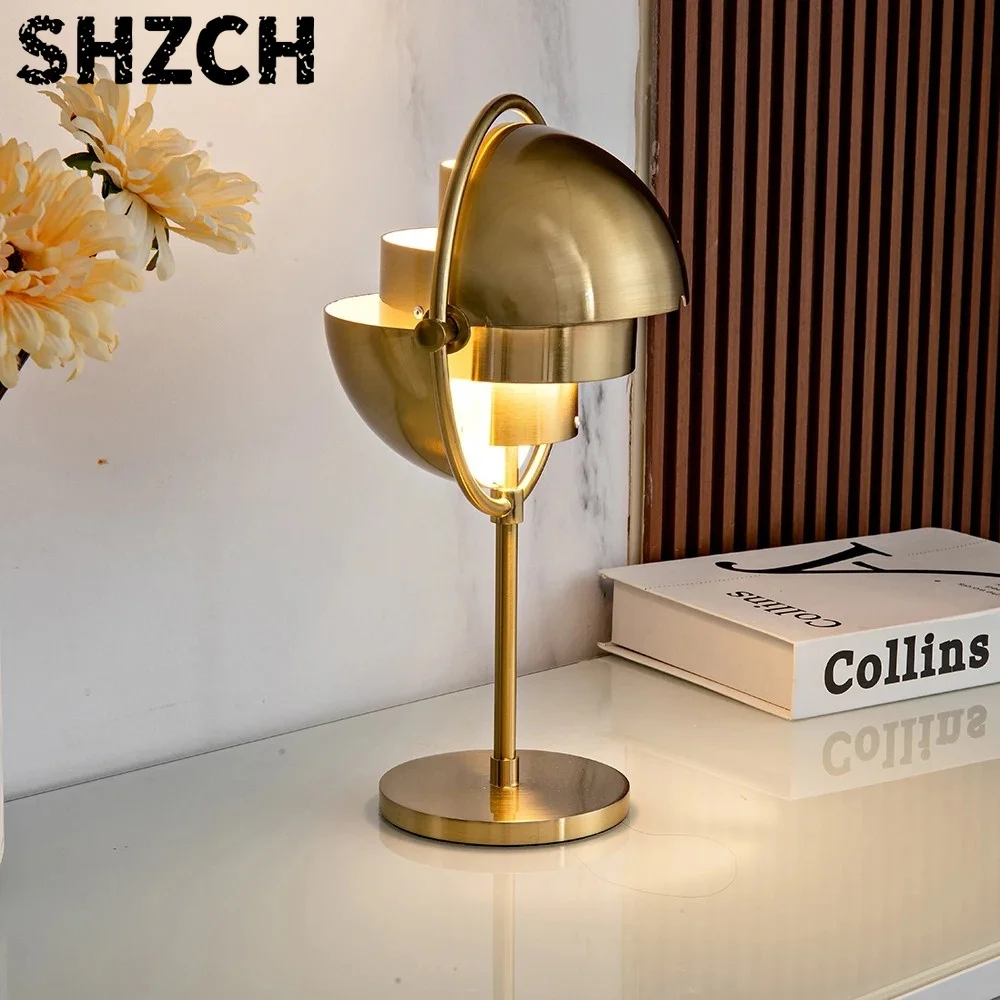 Classic Modern Gubi Desk Lamps for Living Room Home Decor Designer Black Gold Metal Table lamp for Bedroom