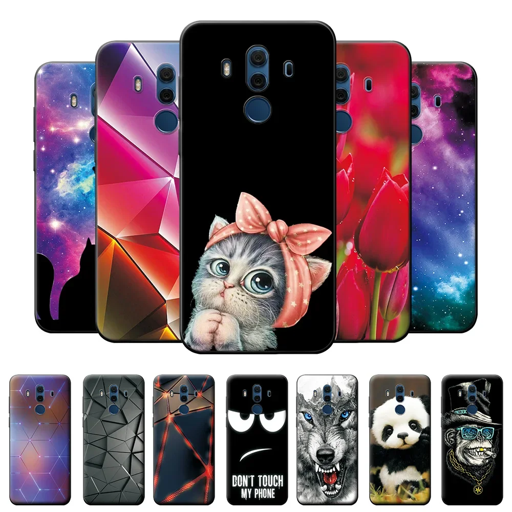 Case For Huawei Mate 10 Pro Case on Mate 10 Pro Mate10 Fashion Soft Silicone Phone Case For Huawei Mate 10 Lite Back Cover