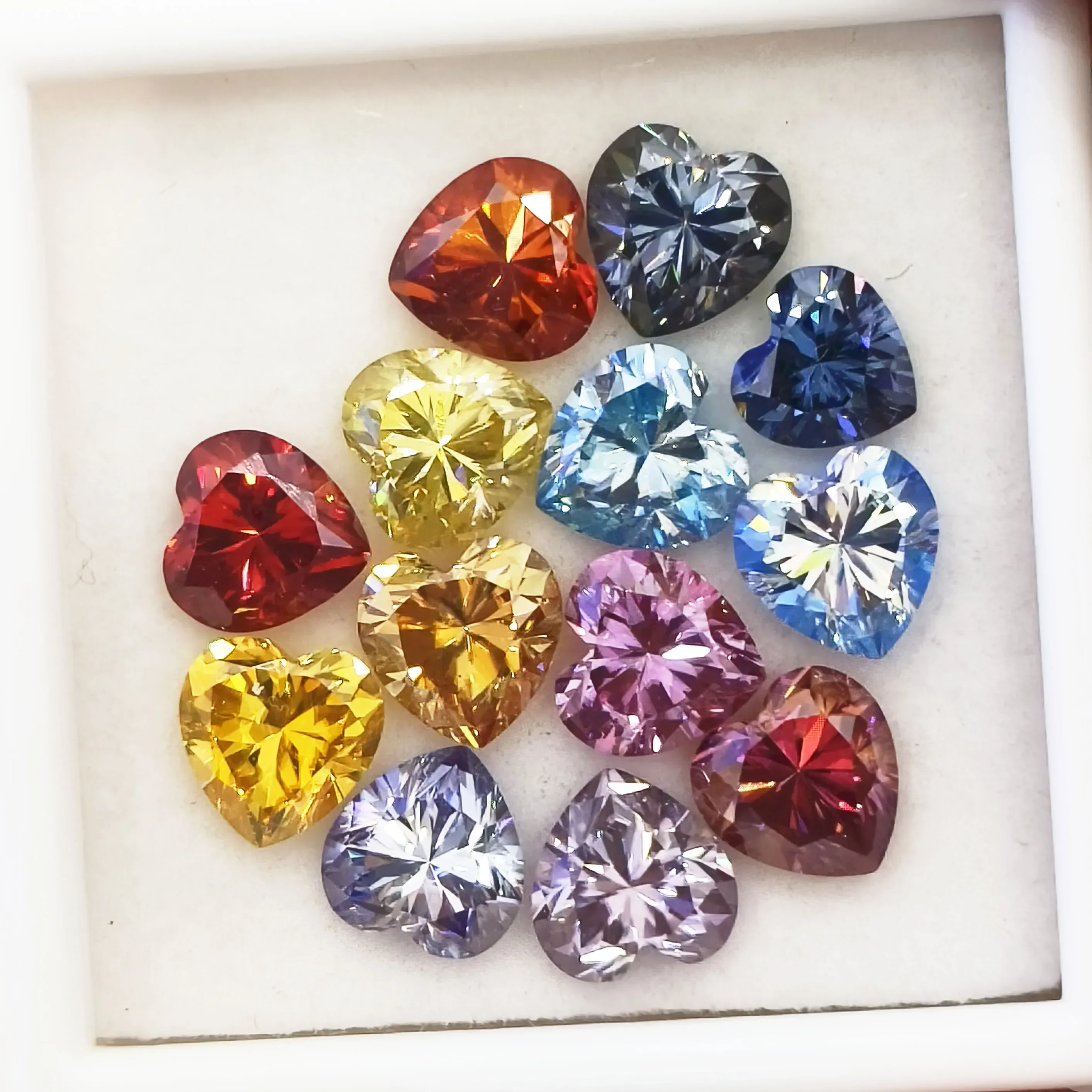 Moissanit-Edelstein im Herzschliff, VVS1-Reinheit, loser Edelstein für Charms, DIY-Schmuckherstellung, Ringe, Anhänger-Materialien mit Zertifikat – Detail 2