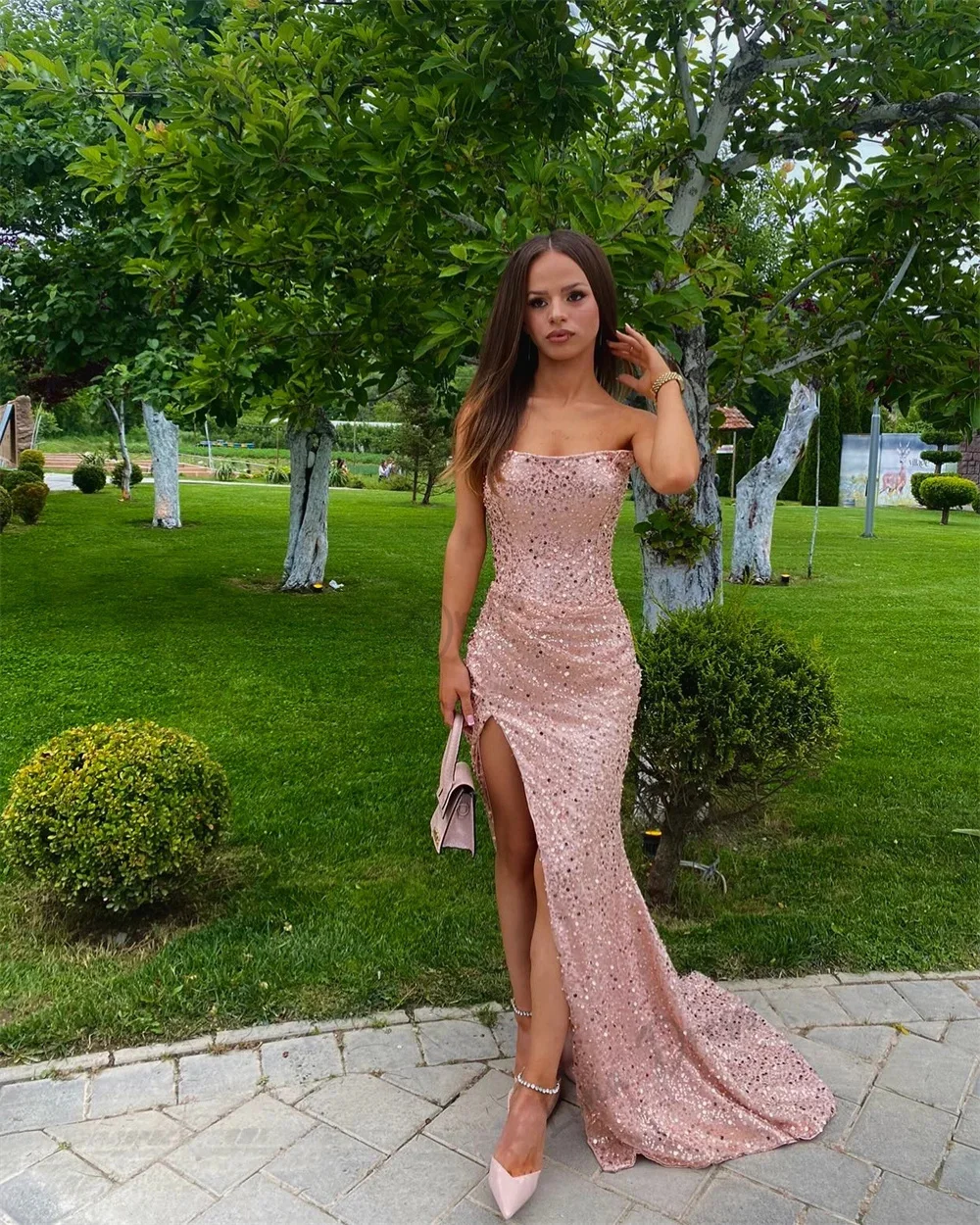 Lena Elegant Guest Wedding Dress Women Elegant Party Evening Dresses Women Summer 2024 Birthday Luxury Dress Young Girls Dresses