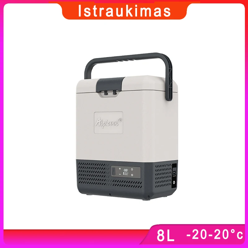 8L Alpicool Mini Car Fridge 110V/220V Portable Car Refrigerator 12V/24V App Controls Freezer Car Home Picnic Camping