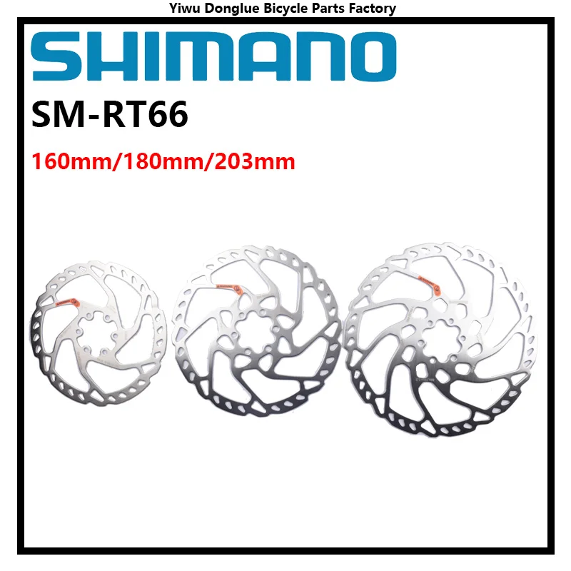 Shimano SM-RT66 SM-RT76 DEORE XT SM-RT86 Disc Brake Rotor Disc Centerline Center 6 Bolts MTB Bike Rotor Bolts 160mm/180mm/203mm